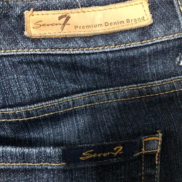 7 seven jeansmedium wash‎ jeans flare style women’s size 14 - Image 7