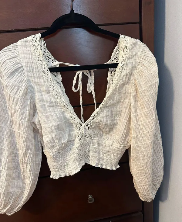 White long sleeve blouse - Image 4