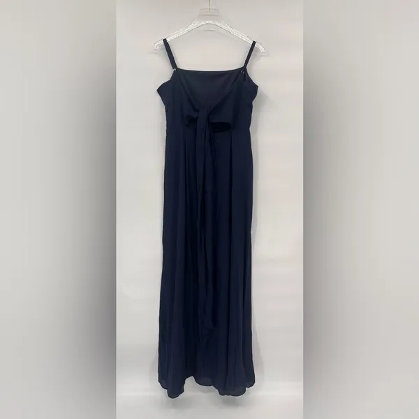 Show Me Your Mumu‎ Lauren Tie Maxi Dress Navy Women's Large NEW $188 - Image 4