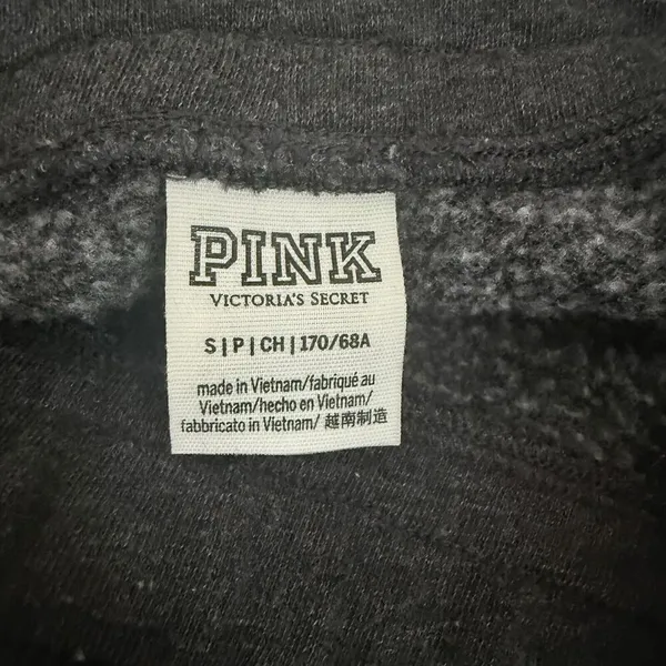 PINK Victoria’s Secret Sweatpants Womens Small Gray Joggers Gym Lounge Cute - Image 3