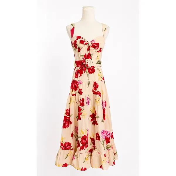 New! Hutch Klea Midi Dress rococo bouquet ivory Sz Small - Image 3