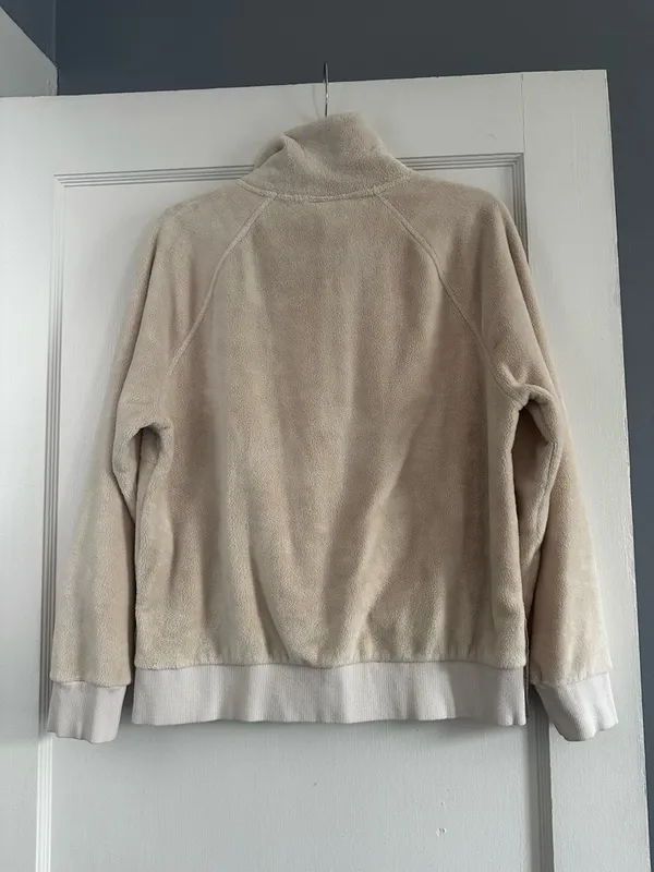 Athleta Beige Fleece Pullover Sweater - Image 2