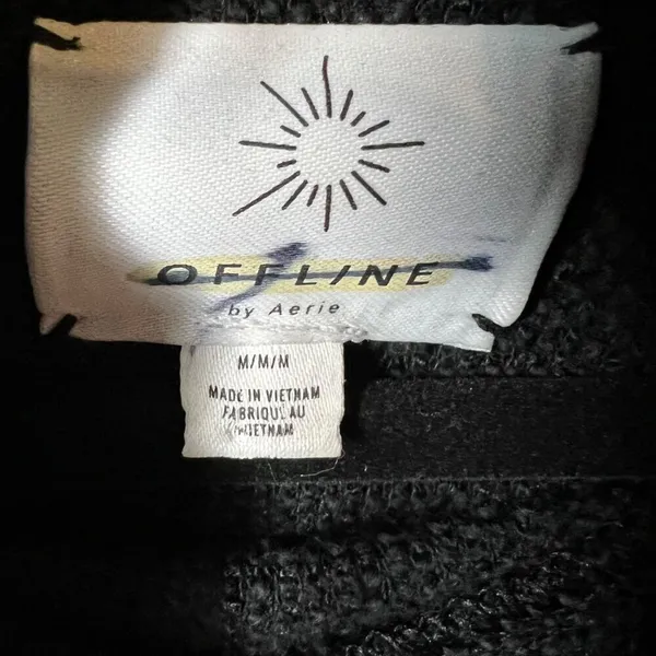 Offline by aerie Cowl neck‎ black sweater women’s size medium - Image 4