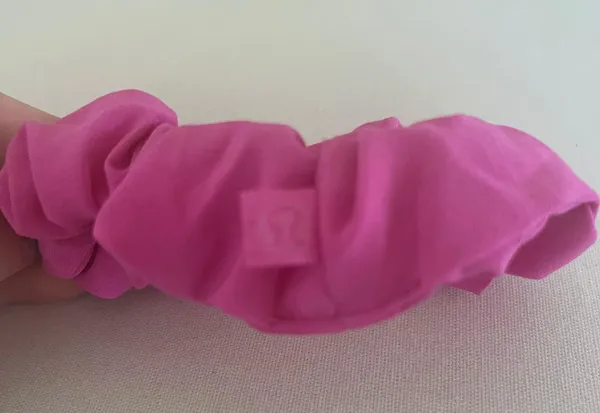 Lululemon Sonic Pink Scrunchie - Image 2