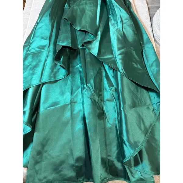 NWT Lulus Size Large Broadway Show Emerald‎ Green High-Low Gown Formal - Image 4