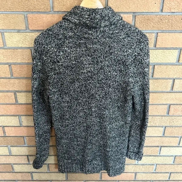 J. Crew Women’s Wool Cardigan Sweater Gray Shawl Collar Button Down Size Small - Image 3
