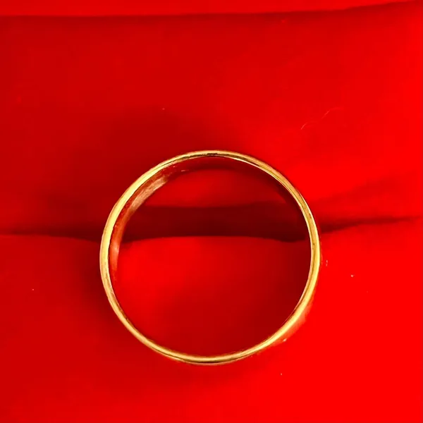Classic 10K Plated Yellow Gold Wide 8mm Band Ring Size 9 - Image 3