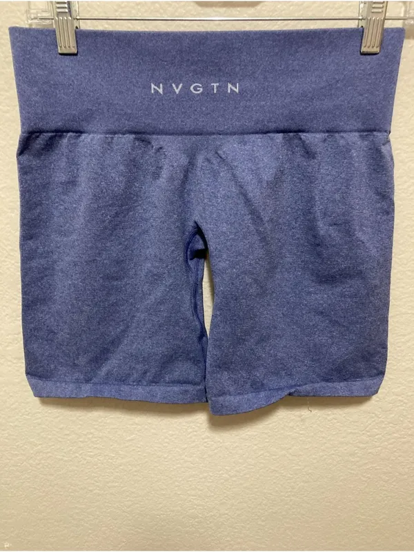 NVGTN Royale Pro Seamless Shorts Medium High Waisted Gym Activewear - Image 3