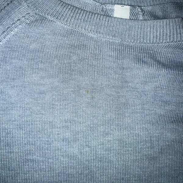 Lululemon Open Mind Open Heart Split Back Sweater Light‎ Blue Size 6 - Image 3