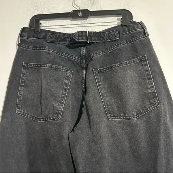 BDG Urban Outfitters Logan Barrel High Waist Baggy Wide Leg Jeans Black Sze 31W - Image 10