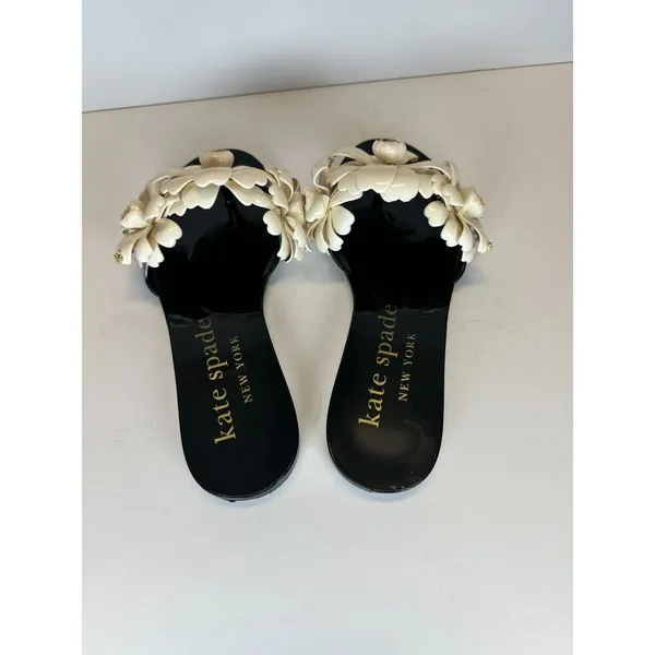 KATE SPADE New York Women's Jaylee Size 7 Cream Floral Flip Flop Sandals NWOB - Image 6