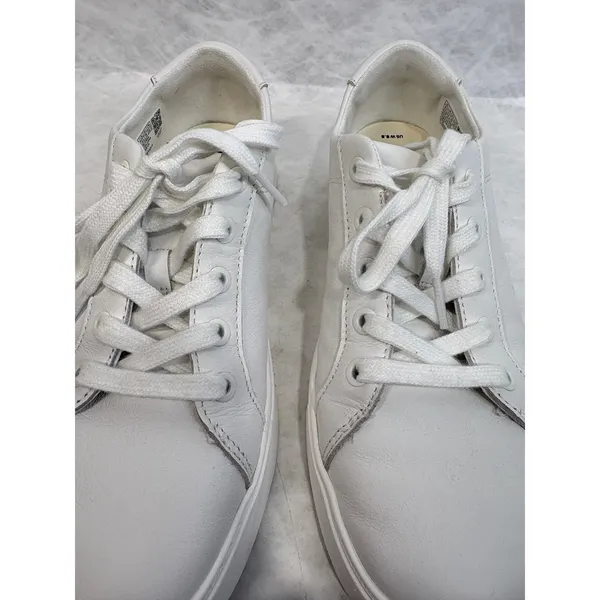 TOMS Fenix Low White Leather Lace Up Sneakers Womens 8.5 - Image 3