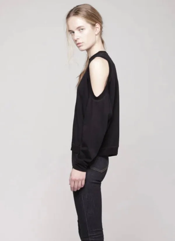 1. State Corona Open Shoulder Sweatshirt “Size S” (B35) - Image 2