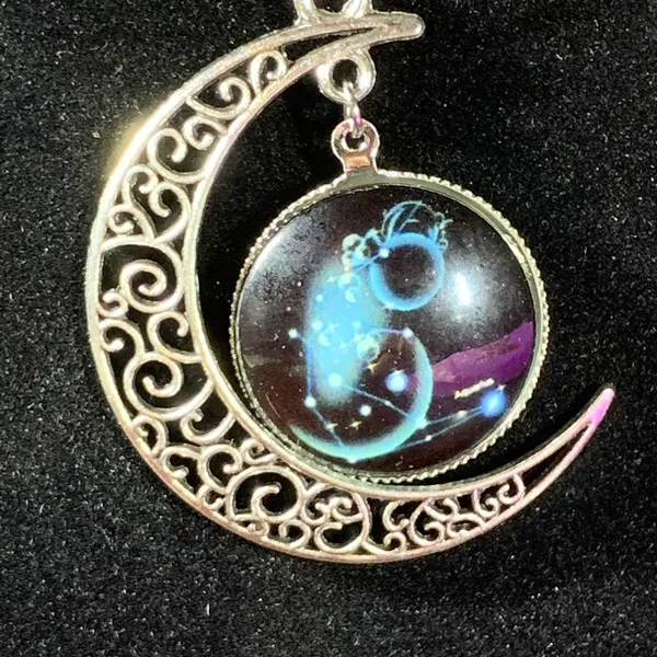 Celestial Crescent Moon Necklace - Image 6