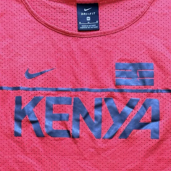 Nike DRI FIT Team Kenya Running Singlet Marathon Tank Top Shirt Size‎ Medium - Image 3