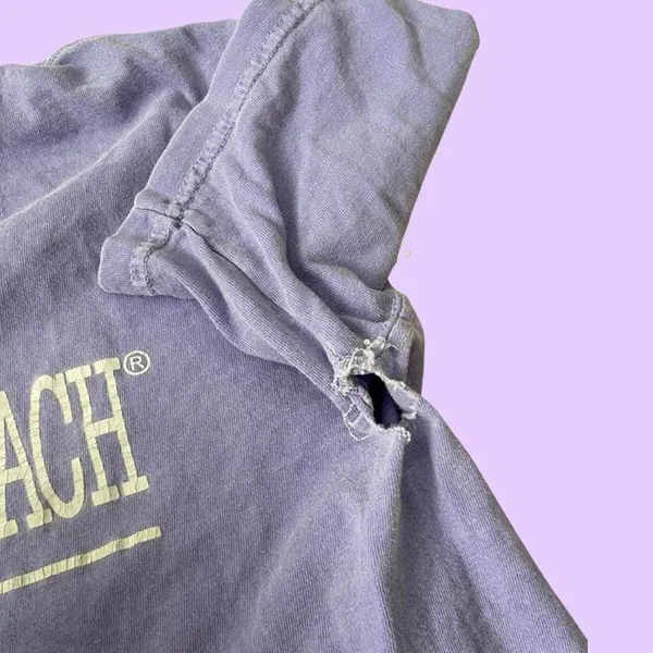 Vintage y2k Distressed Lavender Panama City Beach Florida Crop Top 🔥 - Image 3