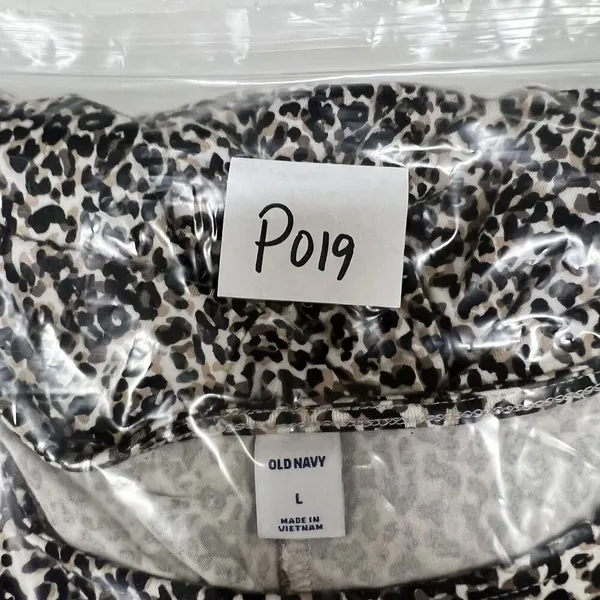 Old Navy‎ L Large Swing Dress Short Sleeve Leopard Print Jersey Knit Crew Neck - Image 13
