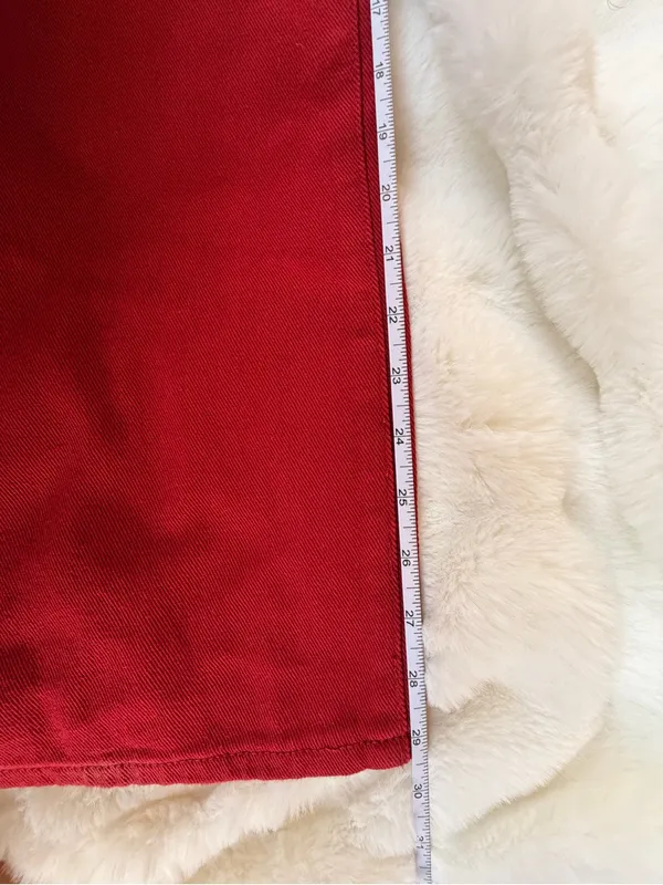Edikted Deep Red Low -Waist Jeans - Image 5