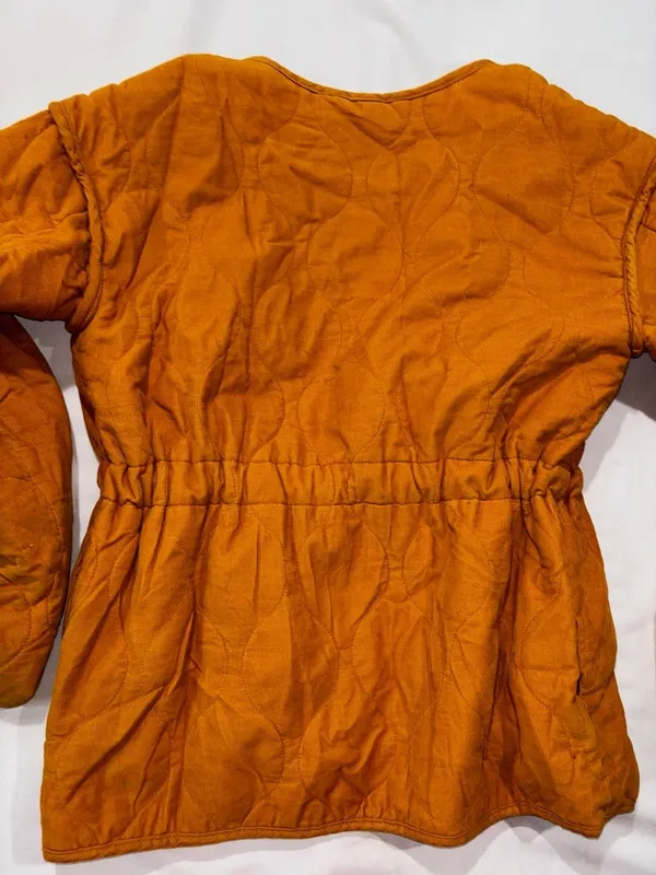 Universal Thread Quilted Corduroy Jacket Size S Mustard Yellow - Image 4