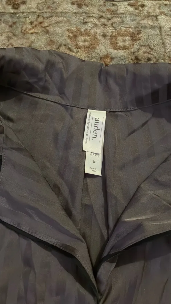 Auden Pajama Silky Set Gray Size M - Image 3