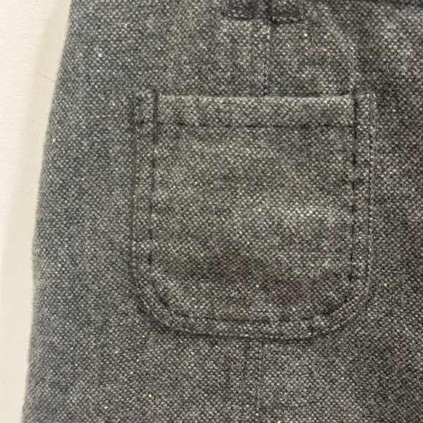 VTG Y2K American Eagle Green Tweed Wool-Blend Low-Rise Mini‎ Skirt Preppy Medium - Image 6
