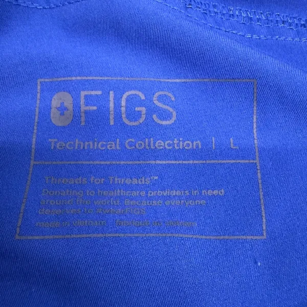 Figs Technical Collection Royal Blue Scrub Pants T21004 Large - Image 3
