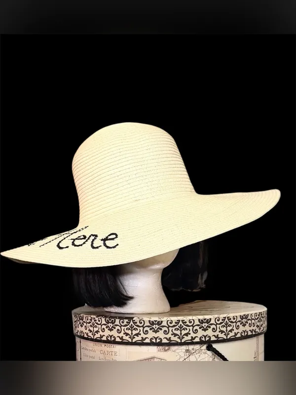 TART ‘Beach Hair Don’t Care’ 17” Wide Brim Paper Floppy Hat OS NWT - Image 3