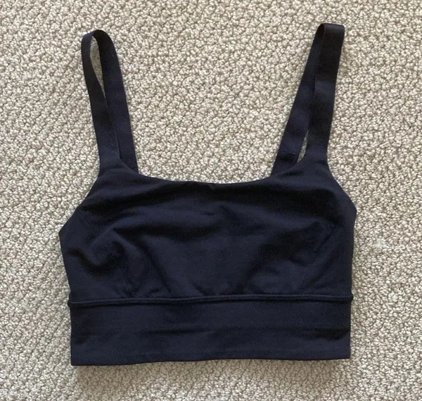 LULULEMON Both Ways Sports Bra Black Size 2 Medium Support Run Train - Image 2