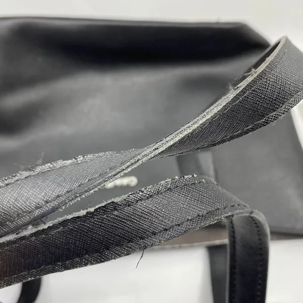 Calvin Klein Black Large Saffiano Leather Tote Bag - Image 3