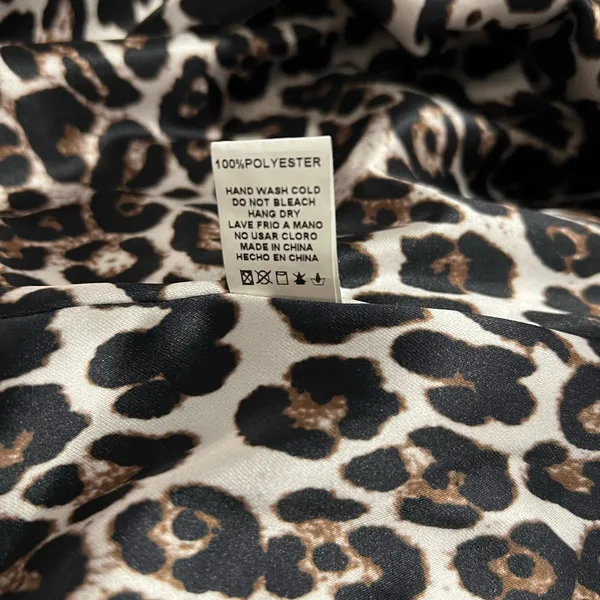 Love Culture Leopard Print Dress Large - Image 4