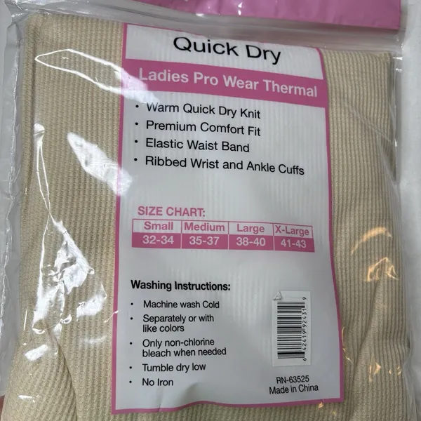 North 13 Polar Zone Pro Wear Base Layer Two PC Set Size Ladies Size Large - Image 4
