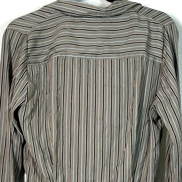 L Free People Wrap Top Arlo Wrap Satin Blouse office wear corporate Long Sleeve - Image 6