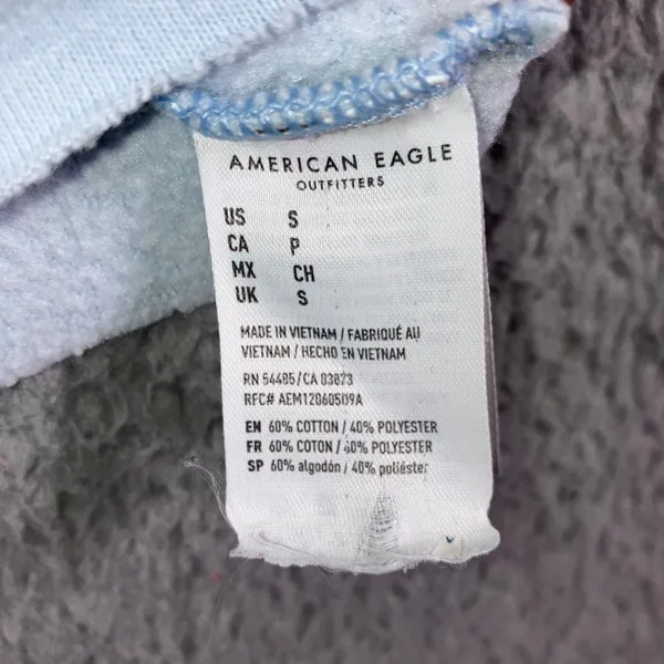 American Eagle Cropped Sweatshirt Women‎ Small Oversized Long Sleeve Ombre - Image 9