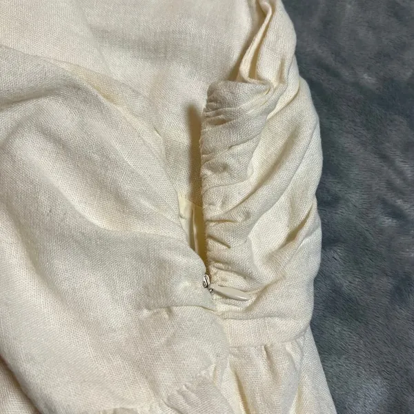 Who What Wear Linen Blend Strappy V-Neck Bow Tie A Line Dress Size XXL - Image 7
