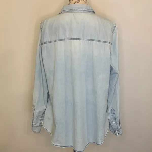 button front chambray shirt size 1 (14/16) - Image 6