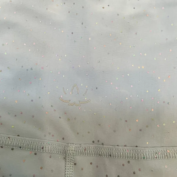 Beyond Yoga Holographic Foil Dot High Waisted Leggings Blue Silver Medium M - Image 5