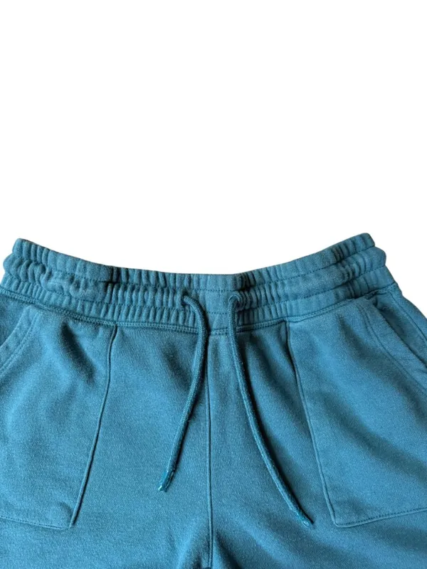 Reebok turquoise fleece athletic shorts drawstring waist and pockets size small - Image 3