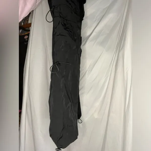 Like New The Chloe Nylon parachute pants by Garage size small in black, sold out - Image 8