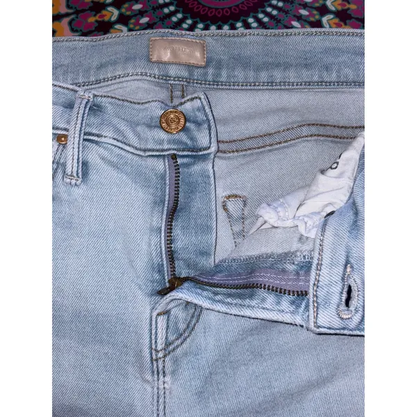 MOTHER The Mid Rise‎ Dazzler Crop Fray Jeans Sun Kissed Light Wash Size 25 - Image 6