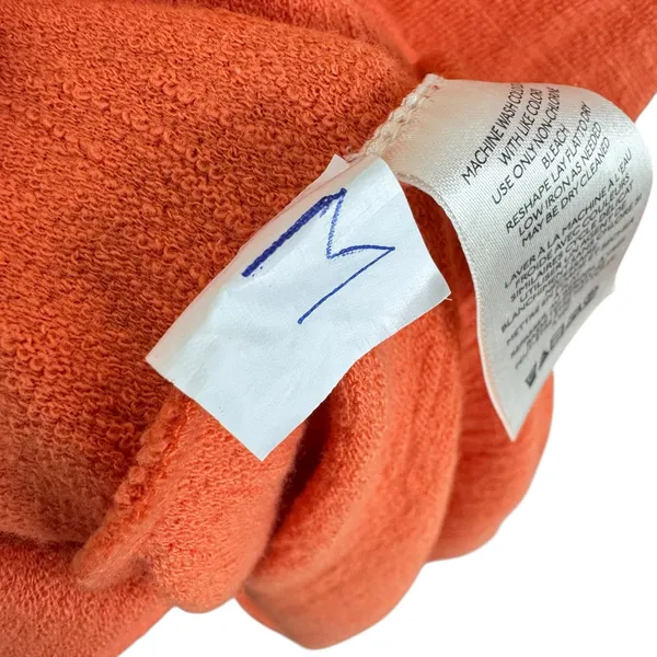 Pilcro By Anthropologie 100% Cotton Tangerine Baby Doll‎ Peplum Blouse Size M - Image 9