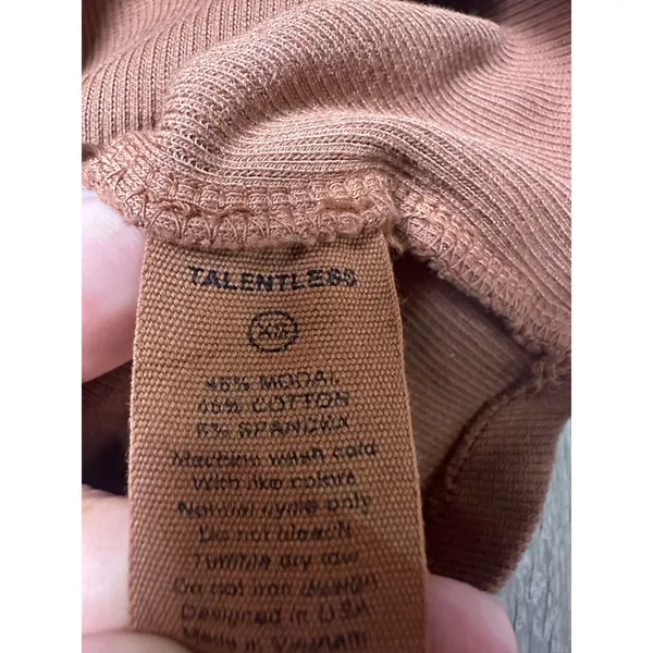 Talentless Brown Ribbed Tank Dress - Image 4