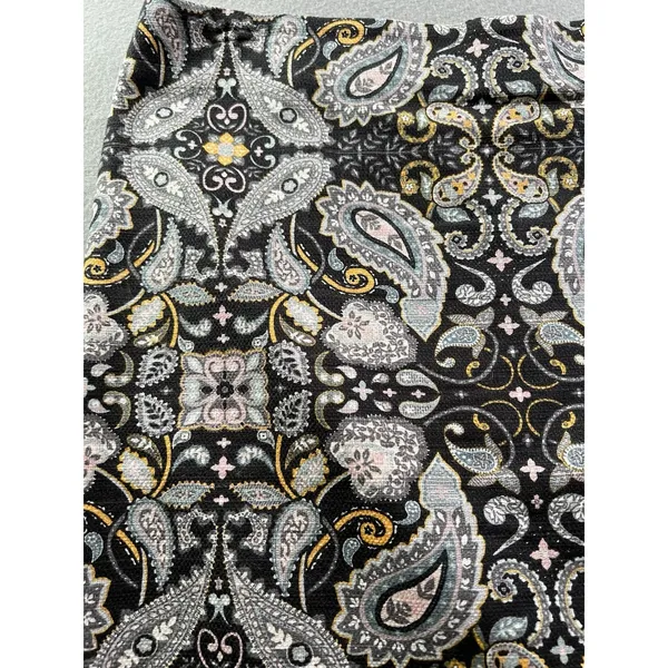Loft Womens 12 (32x22) Pencil Skirt Textured Twill Old Money Preppy‎ Paisley - Image 2