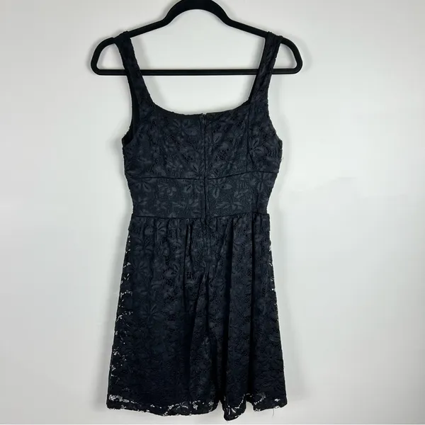 Cosmic Aura Black Lace Corset Midi Dress Size S | Gothic Dark Academia - Image 11