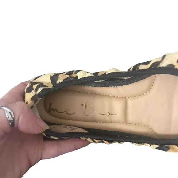 Me Too Women's Size 6 Cheetah Leather‎ Upper Ballerina Flats - Image 8