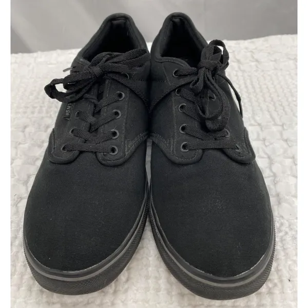 Vans Womens Black Canvas Sneakers Size 9 SKU 1500 - Image 2