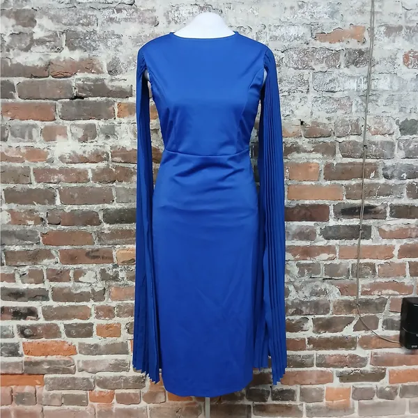 Metamorphosis Girl Women's Dress Size Large Blue Formal Wedding Cocktail Party - Image 4