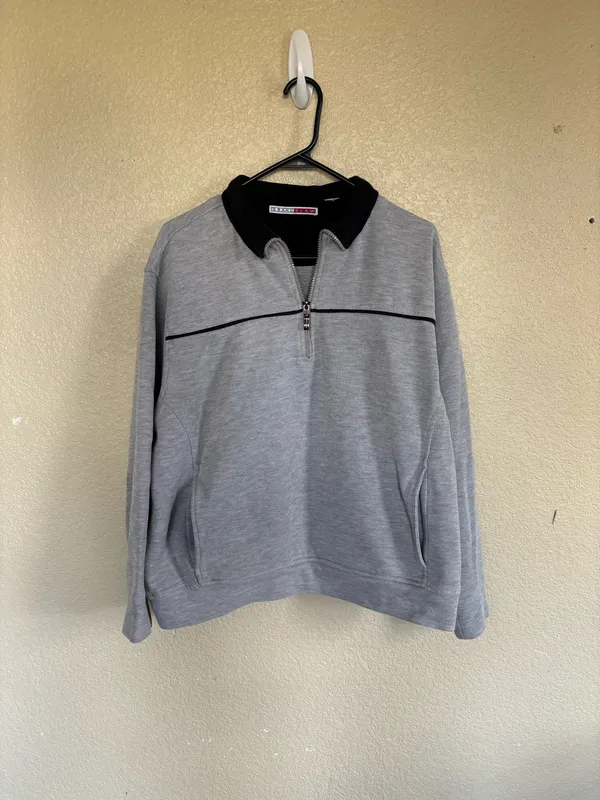 Vintage Grey Quarter Zip Gray Size undefined - Image 2