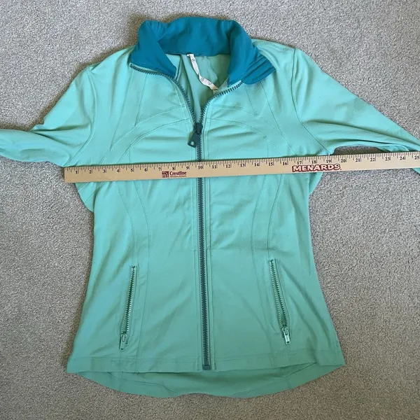 Lululemon Define Jacket Full-Zip Athletic Performance Teal Blue Women's Size 10 - Image 12