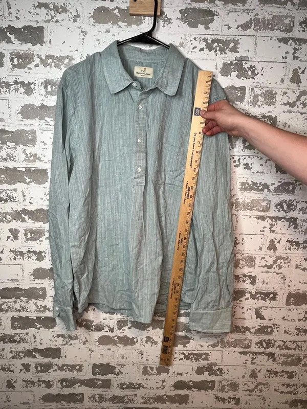 Marine layer | women cotton Marge 1/4 button down top - Image 6