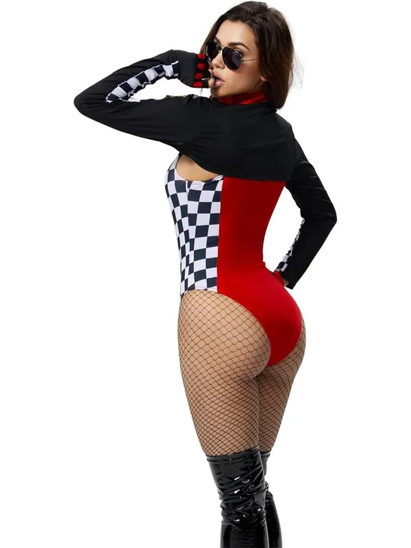 Spooktacular Creations Halloween Race Car Driver Costume Bodysuit MEDIUM - Image 4